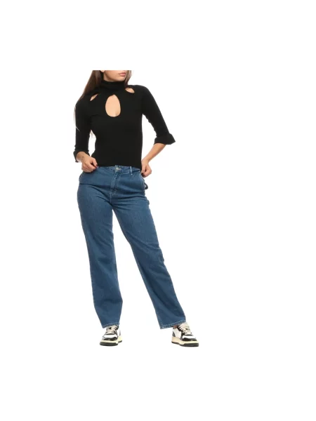 Sweter z golfem Pinko do golfa czarny