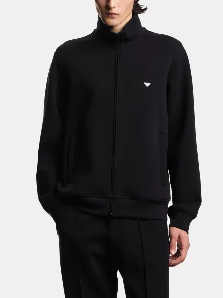 Кофта Emporio Armani бавовна/поліестер чорний