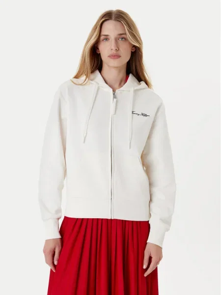 Tommy Hilfiger Bluză Script Écru alb