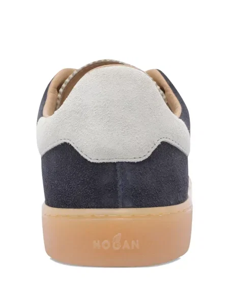 Sneakerși Hogan din piele de căprioară albastru