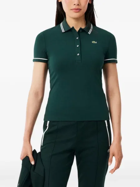 Tricou polo Lacoste verde