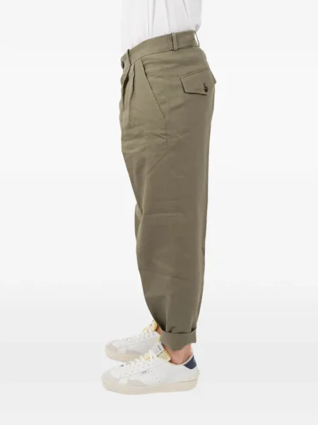 Pantaloni Rrd plisate verde