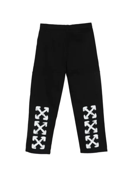 Dětské cargo kalhoty Off-white bílé