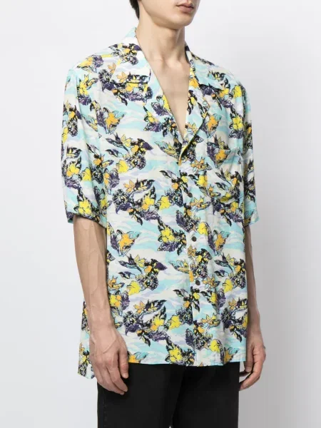 Krótka koszula Sulvam niebieska