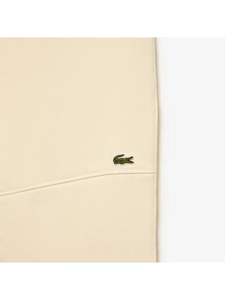 Lacoste Spodnie Dresowe Unisex Z Bawełny Organicznej Z Polaru beżowe