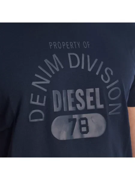 Koszulka Diesel niebieska