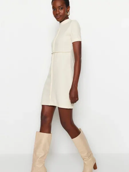 Rochie mini Trendyol în linie A albastru