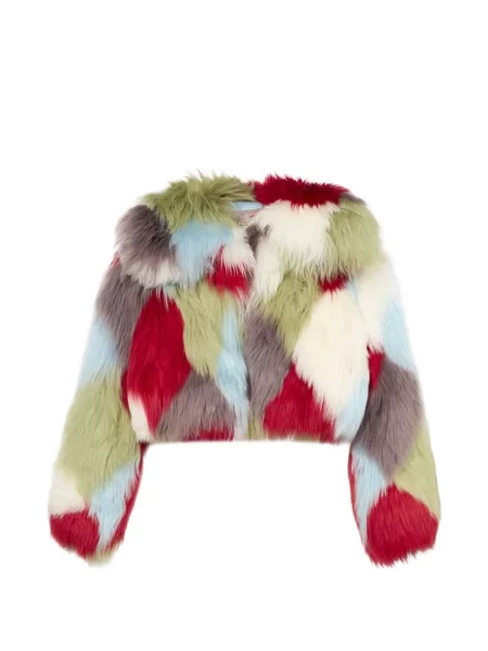 Geacă Blumarine cu blană alb