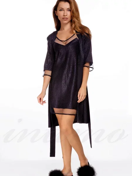 Однотонна піжама German Volf синя