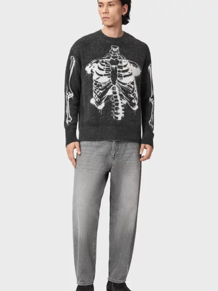 Шерстяной свитер Allsaints серый