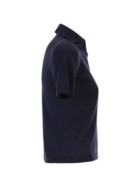 Scurt tricou Weekend Max Mara cu decolteu în V albastru