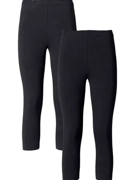 Legginsy rybaczki 2 pary czarne