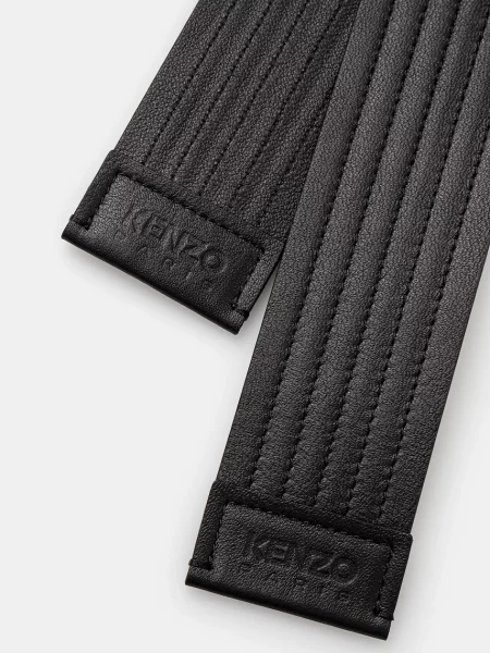 Kenzo de piele 45 mm Judo Belt negru