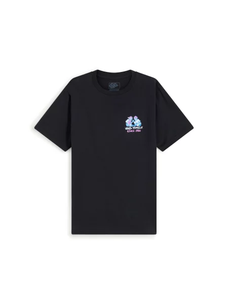 VANS Tricou Checker Bros albastru / verde deschis / roz deschis negru