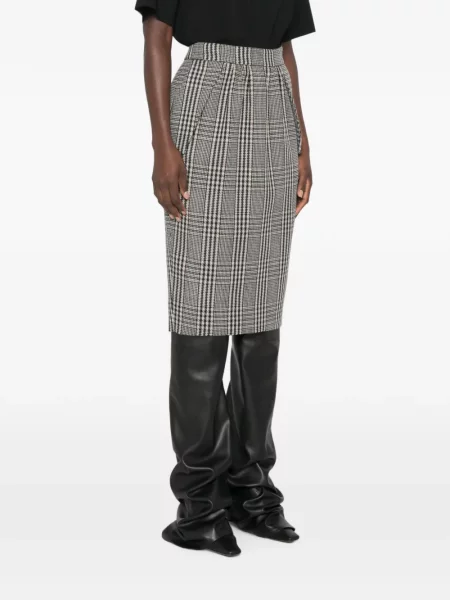 Vilnonis pledas midi sijonas Stella Mccartney pilka