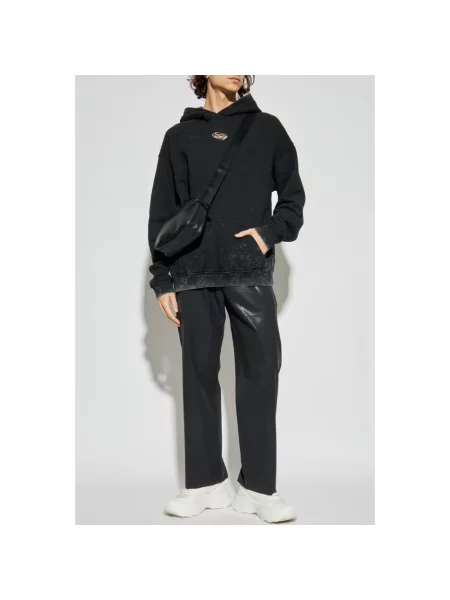 Bluza z kapturem Diesel z kapturem czarna