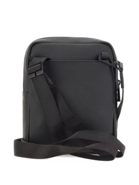 Crossbody torba Piquadro s printom crna