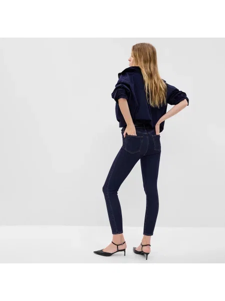 Kalhoty GAP Denim Pants Skinny Mid Rise Rinsed