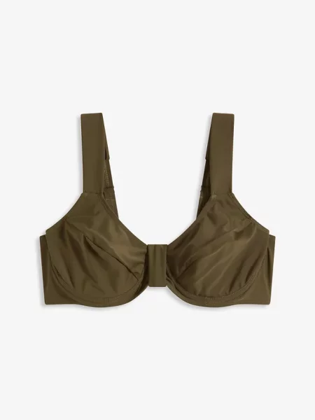 Biustonosz bikini minimizer z szerokimi ramiączkami zielone
