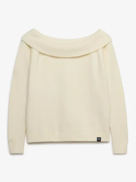 Superdry & Co Pulover lână alb