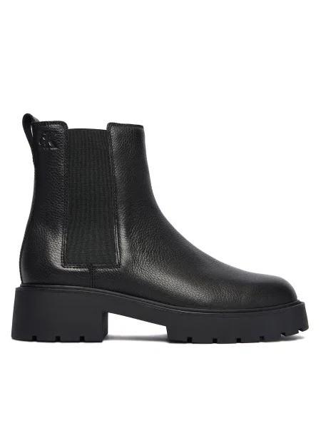 Calvin Klein ghete chelsea de piele CHUNKY CHELSEA BOOT LTH negru