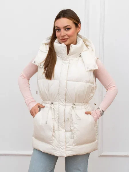 Жилет з утеплювачем UVENTUM молочний