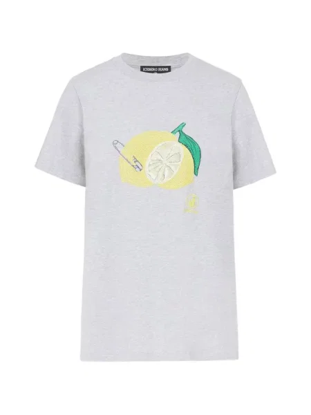 Scurt tricou Iceberg cu imagine gri