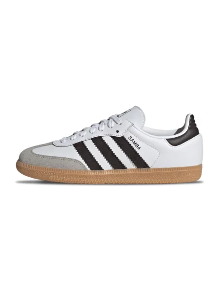 Adidas Originals sneakersy skórzane dziecięce SAMBA OG biały
