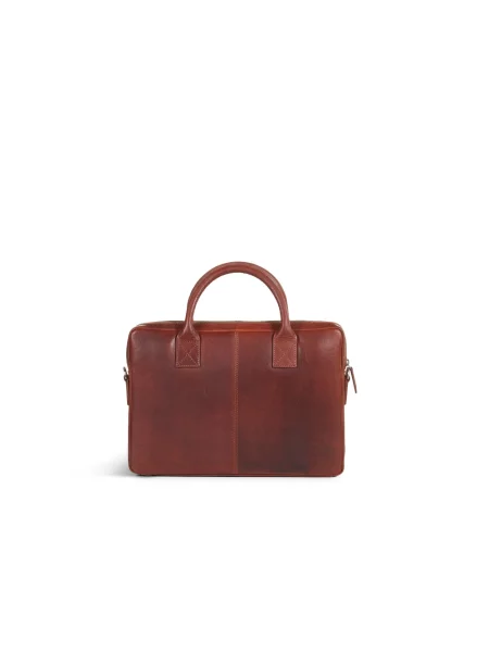 Torba na laptopa Howard London skórzana brązowa