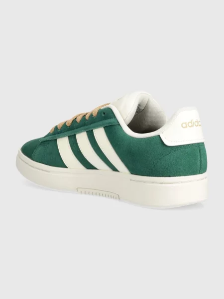 Замшевые кроссовки Adidas зеленые
