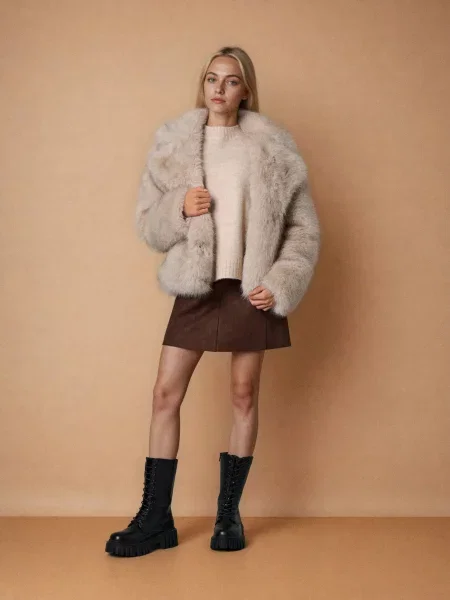 Джемпер basic нюдовий