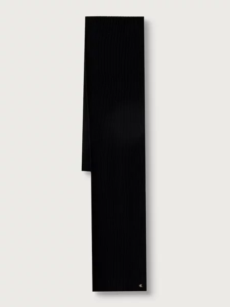 Calvin Klein fular pentru femei cu lână negru