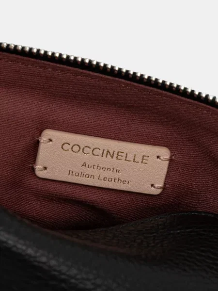 Coccinelle козметична чанта дамска от кожа черно