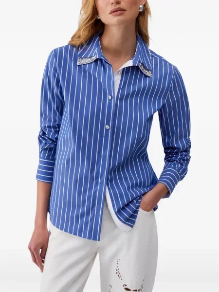 Koszula w paski Liu Jo w paski niebieska