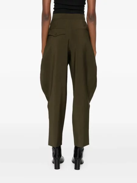 Pantaloni Fendi plisate verde