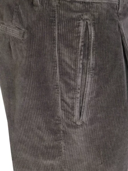 Pantaloni Berwich de catifea cord gri