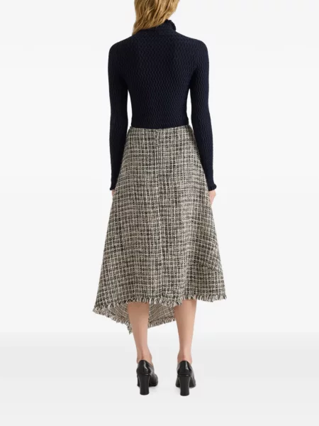 Ασύμμετρη φούστα Proenza Schouler White Label tweed λευκό
