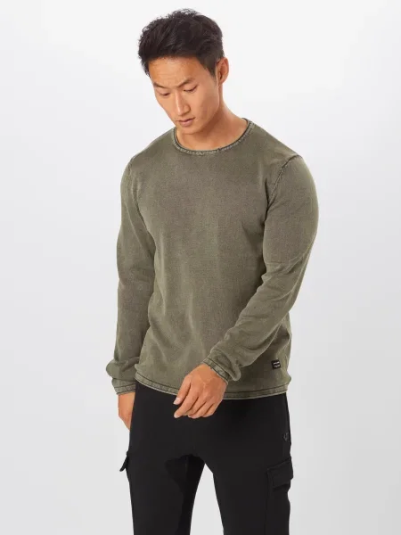 JACK & JONES Pulover Leo oliv