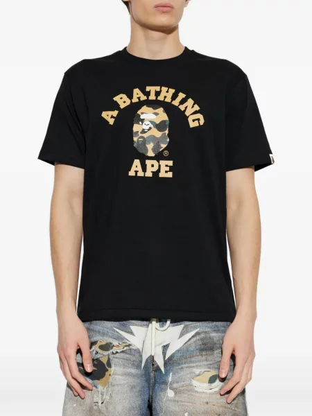 Tricou A Bathing Ape® cu imagine negru