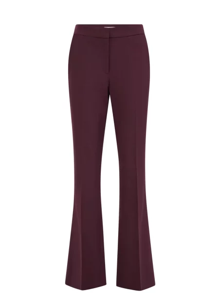 WE Fashion Pantaloni cu dungă ciclam