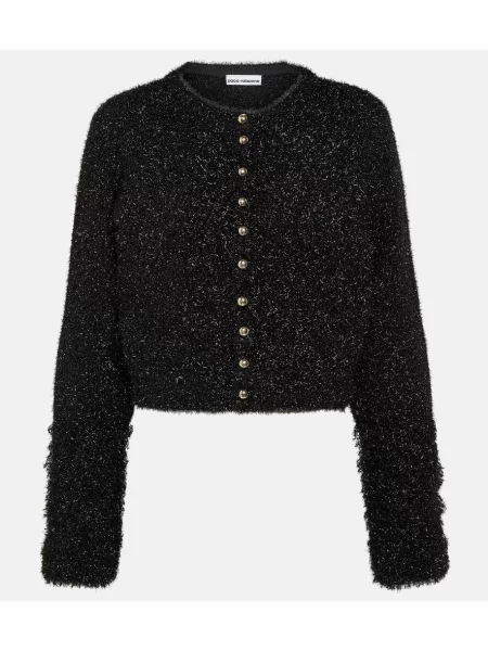 Kardigan Rabanne o krotszym kroju czarny