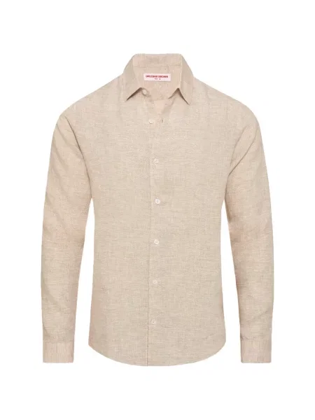 Дълго риза Orlebar Brown кафяво