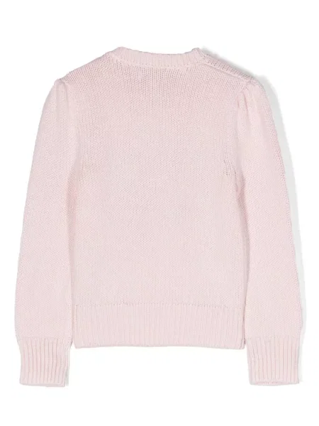 Sweter dziecięcy Polo Ralph Lauren różowy
