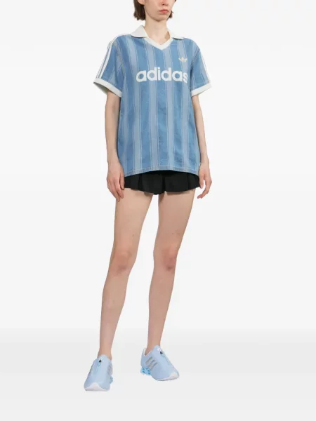 Tricou Adidas din jerseu albastru