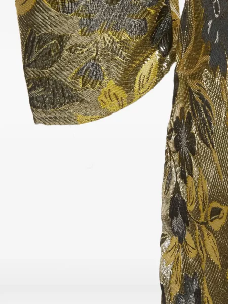 Rochie mini 424 cu model floral din jacard