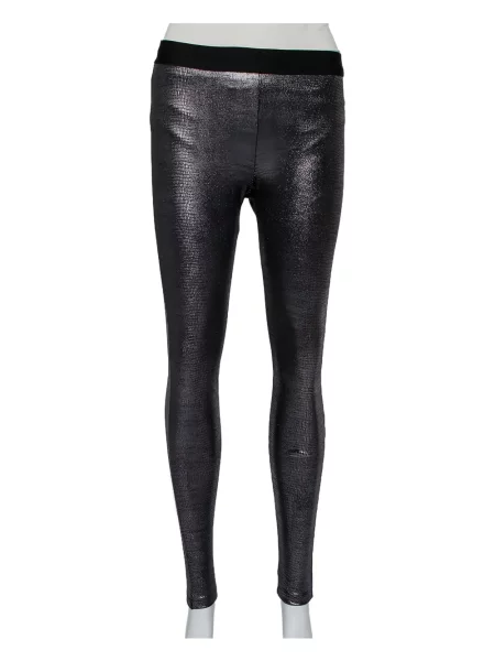 Dzianinowe legginsy David Lerner szare