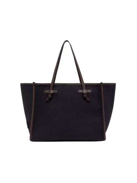 Shopperka Gianni Chiarini skórzana niebieska