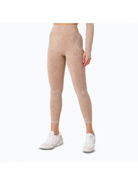 Дамски клинове за тренировка Carpatree Yasmine Seamless beige stone wash бежово