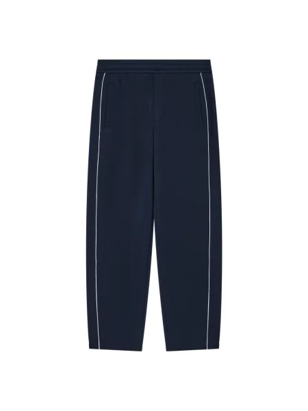 Spodnie Emporio Armani z dżerseju niebieskie