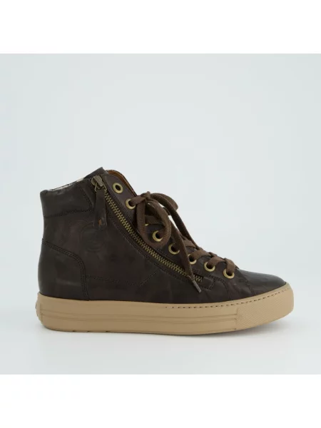 Sneakersy Paul Green skórzane zielone